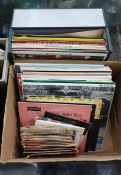 Quantity of 45 records including Buddy Holly, Mike Preston, Cliff Richard, The Checkmates, Shirley