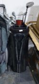 Collection of MAXFLI golf clubs in a Callaway bagThere isn't a putter in the lot. The lot