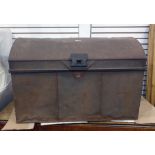 Domed metal trunk, 79.5cm