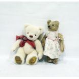 Merrythought 'Highgrove' limited edition teddy bear, 86/100, 32cm tall and an old vintage bear in