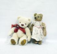 Merrythought 'Highgrove' limited edition teddy bear, 86/100, 32cm tall and an old vintage bear in