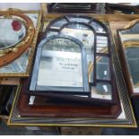 Nine assorted wall mirrors (9)