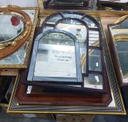 Nine assorted wall mirrors (9)