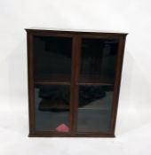 Mahogany glazed bookcase measurements are 83.5 x 34 deep x 100 height approx