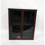 Mahogany glazed bookcase measurements are 83.5 x 34 deep x 100 height approx