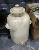 Large stoneware Doulton & Co barrel