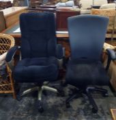 Two modern office swivel chairs (2)