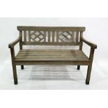 Hardwood garden bench