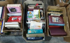 Quantity of hardback books including gardening, biographies, etc (3 boxes)