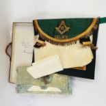 Freemasons ceremonial items in original case
