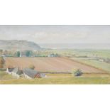 H W Newport Oil on canvas Country scene, initalled lower right, 48.5cm x 89cm