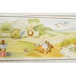 Beatrix Potter colour prints featuring Peter Rabbit, 1952 Frederick Warner & Co Ltd, printed in GB