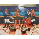 Graham Knuttel  Limited edition colour print  Sailors, 3/99, signed lower right with artist's