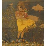 Early 20th century Austrian chromolithograph by Herta Zuckermann, printed by the Secession