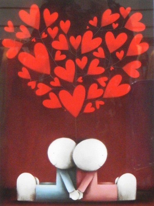 After Doug Hyde (b.1972) Giclee on paper  "Hearts and Smiles", signed in pencil lower right and