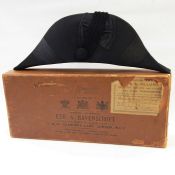 Bicorn ceremonial hat in original box, Ede & Ravenscroft