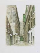 David Gentleman (1930) Pair limited edition colour prints  Town scenes, 36/120, signed in pencil