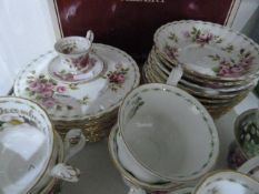 Royal Albert 'Flowers of the Month' tea service to comprise 12 cups, saucers and side plates plus