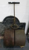 Vintage cast iron grass roller