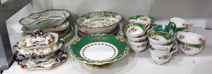 Quantity of china to include Paragon bone china tea service, Royal Doulton 'Indian Tree' pattern