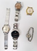 Gent's Corvette wristwatch with steel strap, three further gent's wristwatches and a lady's