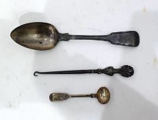 George IV silver fiddle and thread pattern tablespoon by Thomas & George Hayter, London 1822,