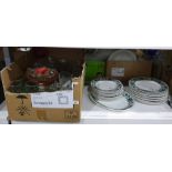 Quantity of assorted glassware including Christmas wines and others and Midwinter 'Marquis of