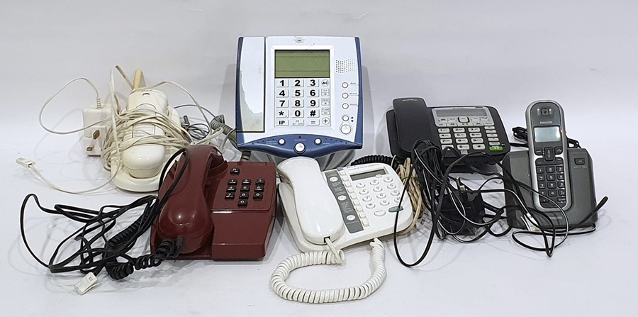 Collection of assorted telephones