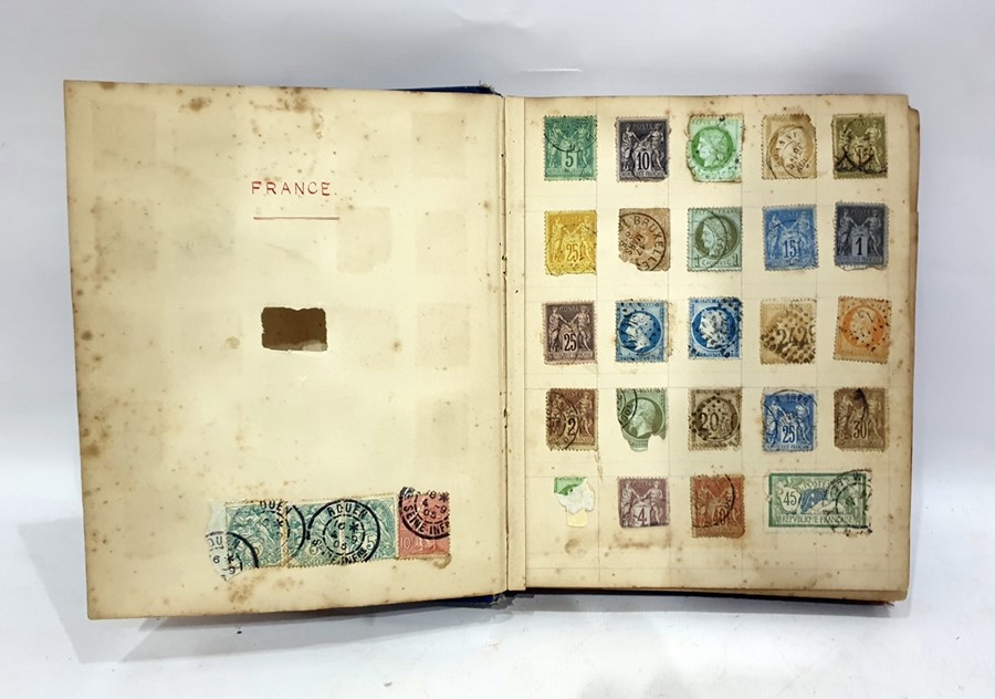 Collection of stamps in album to include some early examples including half penny red, two penny