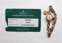 Lady's Rolex Precision wristwatch in 9ct gold