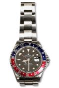 Rolex Oyster Perpetual GMT-Master superlative chronometer gent's wristwatch with stainless steel