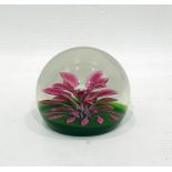 Caithness floral fountain paperweight, limited edition 121/750