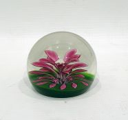 Caithness floral fountain paperweight, limited edition 121/750