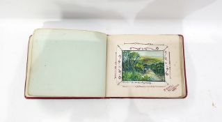 Early 20th century autograph and sketchbook bearing sketches by Dudley Shepherd and various poems