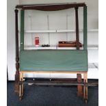 20th century four-poster bed, the foot posts, fluted, in the 18th century style