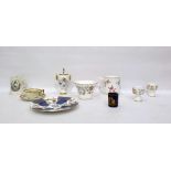 Quantity of decorative ceramics to include Minton 'Haddon Hall' pattern, Worcester mug, Coalport