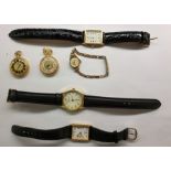 Quantity of assorted wristwatches and lady's pocket watches to include examples by Philip Mercia,