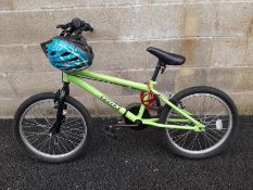 Trax BMX child's bicycle with helmet (approx 20")