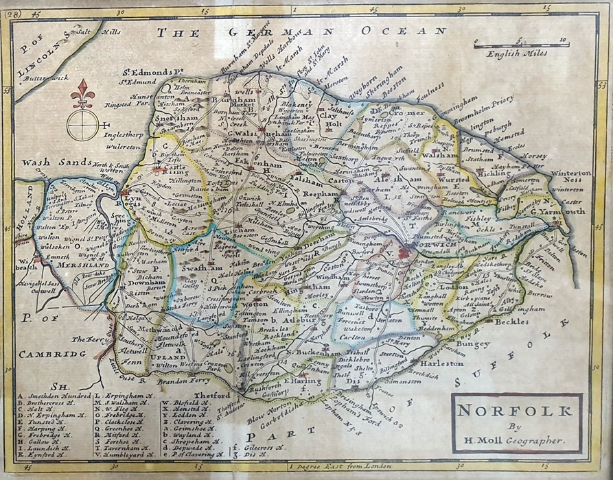 After T Kitchin Map  Monmouthshire After Eman Bowen Map  Part of Surrey, divided into its hundreds - Image 4 of 4