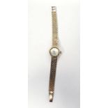 Lady's Omega 'Ladymatic' wristwatch with 9ct gold strap