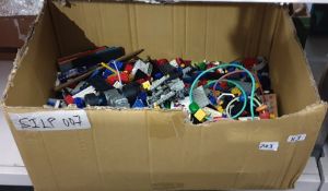 Quantity of various toys including Lego, cars, etc (3 boxes)