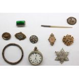 Silver pocket watch in fitted box, marked 'J W Benson Limited, Watchmakers, Jewellers and
