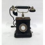 1915 Magneto telephone converted with dial added