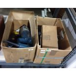 Quantity of planes, tools, Bosch drill, etc (2 boxes)