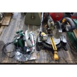 Parkside Variable Speed circular saw with new blades and another chop saw (2)