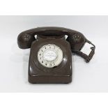 Brown GPO dial telephone