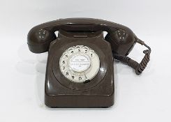 Brown GPO dial telephone