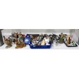 Large quantity of china and resin models of animals and other decorative items