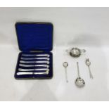 Reproduction diamond point silver spoon by Thomas Bradbury, Sheffield 1912, a George III silver