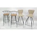 Four assorted breakfast bar stools (4)